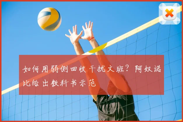 如何用弱侧回收干扰文班?阿奴诺比给出教科书示范